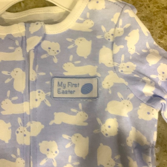 NWOT Little Me Easter Baby Boy Sleeper Size 6M - Picture 5 of 7
